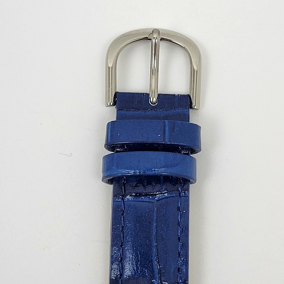 Gossip GSP547B Watch Blue Leather Band NEW in Box - Picture 4 of 9